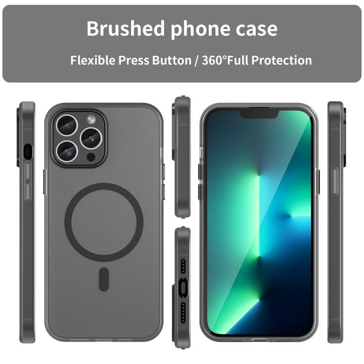 เคสโทรศัพท์ MagSafe แบบ TPU + PC ทึบแสงด้าน ครอบคลุมเต็มรูปแบบ สำหรับ iPhone 11 Pro