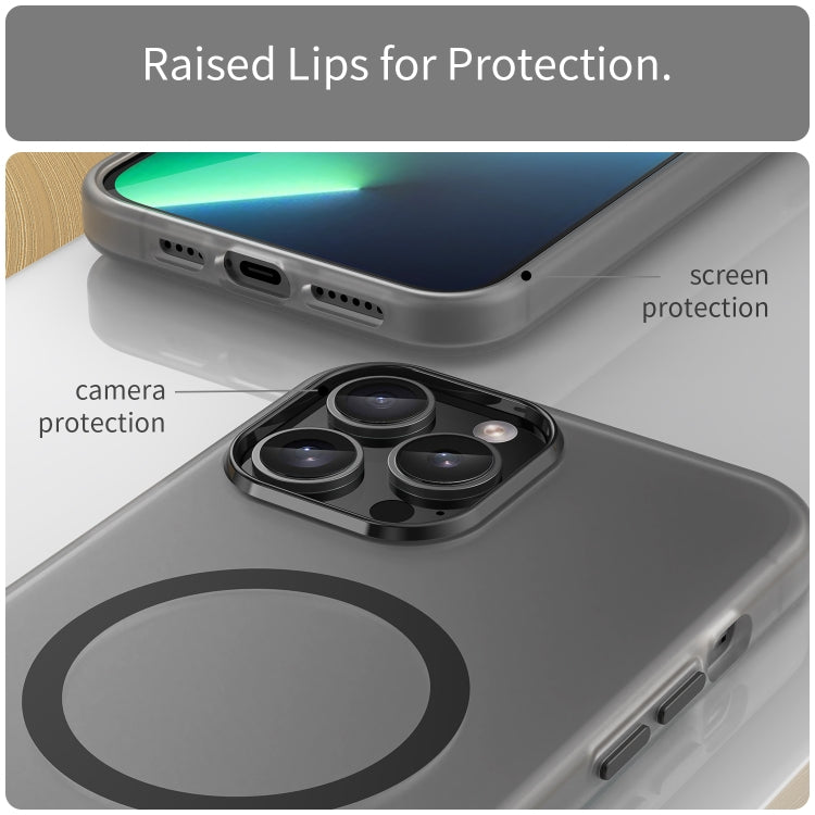 เคสโทรศัพท์ MagSafe แบบ TPU + PC ทึบแสงด้าน ครอบคลุมเต็มรูปแบบ สำหรับ iPhone 11 Pro