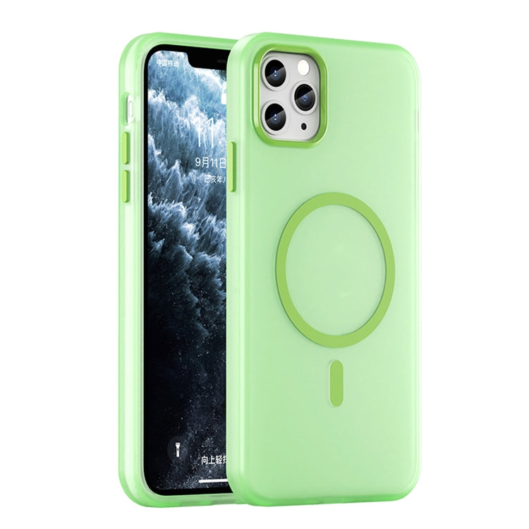 เคสโทรศัพท์ MagSafe แบบ TPU ทึบแสงด้าน + PC ครอบคลุมเต็มรูปแบบ สำหรับ iPhone 12, สำหรับ iPhone 12 Pro Max, สำหรับ iPhone 12 Pro, สำหรับ iPhone 11 Pro Max, สำหรับ iPhone 11