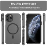 เคสโทรศัพท์ MagSafe แบบ TPU + PC ทึบแสงด้าน ครอบคลุมเต็มรูปแบบ สำหรับ iPhone 11 Pro