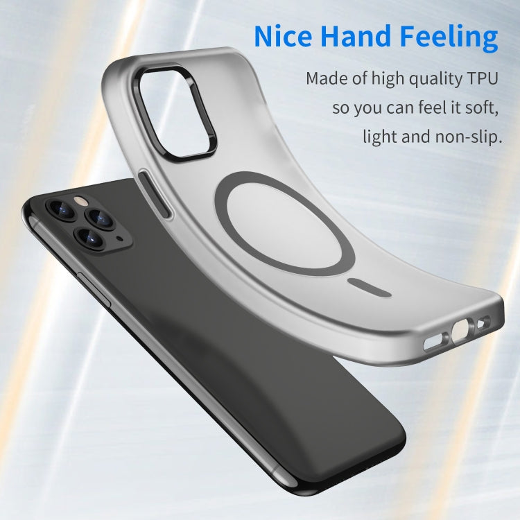 เคสโทรศัพท์ MagSafe แบบ TPU + PC ทึบแสงด้าน ครอบคลุมเต็มรูปแบบ สำหรับ iPhone 11 Pro