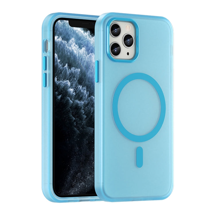 เคสโทรศัพท์ MagSafe แบบ TPU + PC ทึบแสงด้าน ครอบคลุมเต็มรูปแบบ สำหรับ iPhone 11 Pro