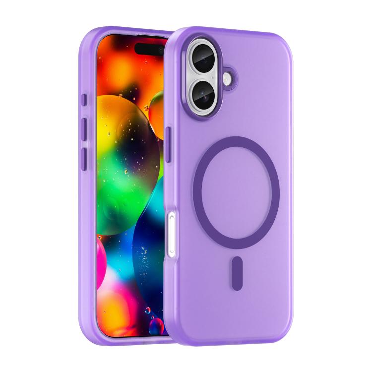 เคสโทรศัพท์ MagSafe แบบ TPU ทึบแสงด้าน + PC ครอบคลุมเต็มรูปแบบ สำหรับ iPhone 16 Pro, สำหรับ iPhone 16 Plus, สำหรับ iPhone 16, สำหรับ iPhone 15 Pro Max, สำหรับ iPhone 15 Pro