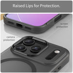 เคสโทรศัพท์ MagSafe แบบ TPU ทึบแสงด้าน + PC ครอบคลุมเต็มรูปแบบ สำหรับ iPhone 16 Pro, สำหรับ iPhone 16 Plus, สำหรับ iPhone 16, สำหรับ iPhone 15 Pro Max, สำหรับ iPhone 15 Pro