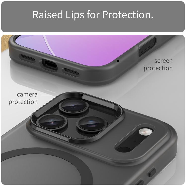เคสโทรศัพท์ MagSafe แบบ TPU ทึบแสงด้าน + PC ครอบคลุมเต็มรูปแบบ สำหรับ iPhone 16 Pro, สำหรับ iPhone 16 Plus, สำหรับ iPhone 16, สำหรับ iPhone 15 Pro Max, สำหรับ iPhone 15 Pro