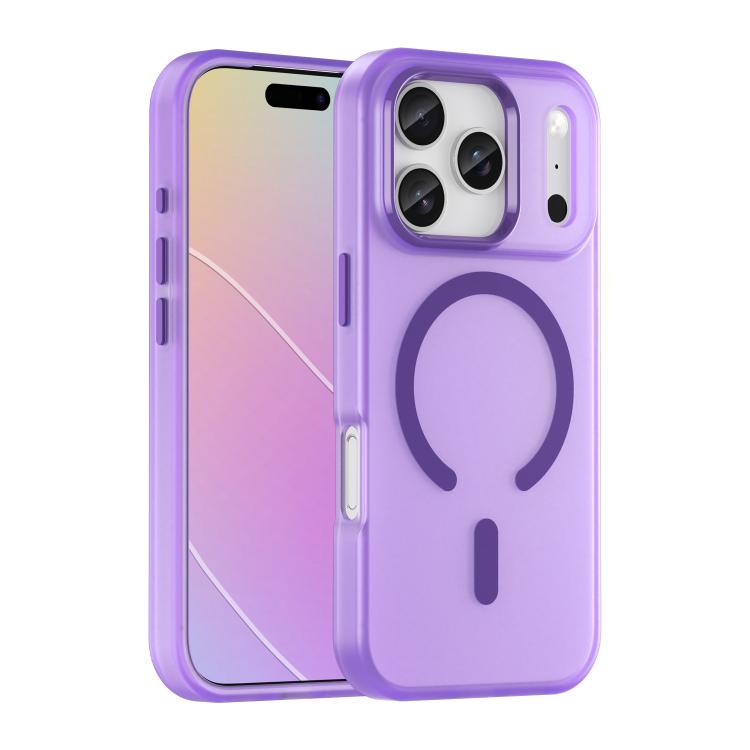 เคสโทรศัพท์ MagSafe แบบ TPU ทึบแสงด้าน + PC ครอบคลุมเต็มรูปแบบ สำหรับ iPhone 16 Pro, สำหรับ iPhone 16 Plus, สำหรับ iPhone 16, สำหรับ iPhone 15 Pro Max, สำหรับ iPhone 15 Pro