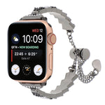 Shell Beads Chain Bracelet Metal Watch Band, For Apple Watch SE 2023 44mm, For Apple Watch SE 2023 40mm, For Apple Watch Ultra 2 49mm, For Apple Watch Series 9 45mm, For Apple Watch Series 9 41mm, For Apple Watch Ultra 49mm, For Apple Watch Series 8 41...