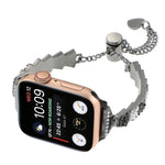 สายรัดนาฬิกาโลหะสร้อยข้อมือโซ่เม็ดเปลือกหอย สำหรับ Apple Watch 42 มม., สำหรับ Apple Watch 38 มม.