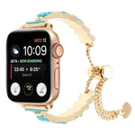 สายรัดนาฬิกาโลหะสร้อยข้อมือโซ่เม็ดเปลือกหอย สำหรับ Apple Watch 42 มม., สำหรับ Apple Watch 38 มม.