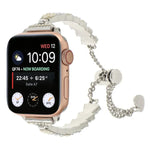 สายรัดนาฬิกาโลหะสร้อยข้อมือโซ่เม็ดเปลือกหอย สำหรับ Apple Watch 42 มม., สำหรับ Apple Watch 38 มม.