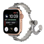 สายรัดนาฬิกาโลหะสร้อยข้อมือโซ่เม็ดเปลือกหอย สำหรับ Apple Watch 42 มม., สำหรับ Apple Watch 38 มม.