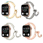 สายรัดนาฬิกาโลหะสร้อยข้อมือโซ่เม็ดเปลือกหอย สำหรับ Apple Watch 42 มม., สำหรับ Apple Watch 38 มม.