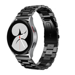 สายสแตนเลสสตีลหัวแบนสามเม็ด สำหรับ Samsung Galaxy Watch6 / 6 Classic