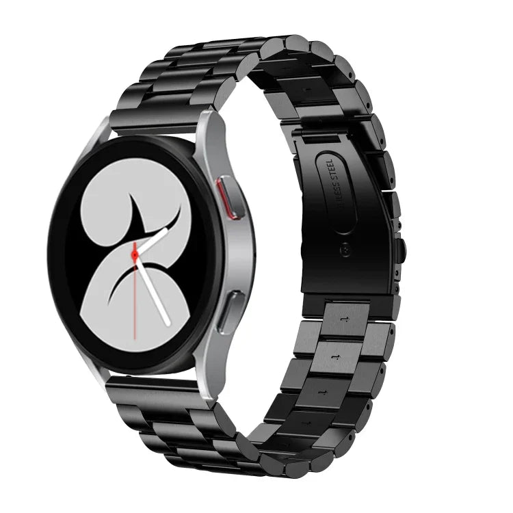 สายสแตนเลสสตีลหัวแบนสามเม็ด สำหรับ Samsung Galaxy Watch6 / 6 Classic