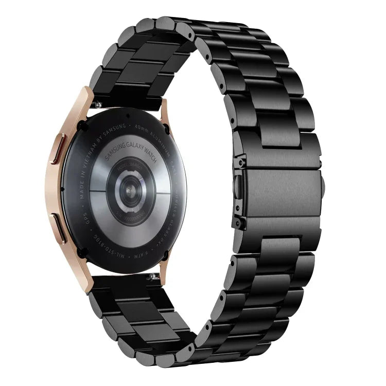 สายสแตนเลสสตีลหัวแบนสามเม็ด สำหรับ Samsung Galaxy Watch6 / 6 Classic