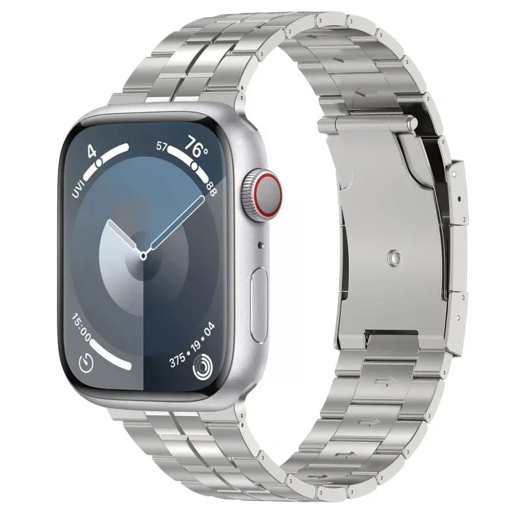 สายรัดนาฬิกาเหล็กไทเทเนียมหัวเข็มขัดเต่า สำหรับ Apple Watch 42 มม., สำหรับ Apple Watch 38 มม.