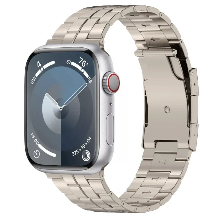 สายรัดนาฬิกาเหล็กไทเทเนียมหัวเข็มขัดเต่า สำหรับ Apple Watch 42 มม., สำหรับ Apple Watch 38 มม.