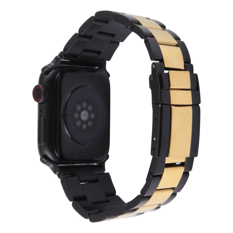 สายรัดนาฬิกาสเตนเลสสตีลแบบเม็ดสาม สำหรับ Apple Watch SE 2023 ขนาด 44 มม., สำหรับ Apple Watch SE 2023 ขนาด 40 มม., สำหรับ Apple Watch Ultra 2 ขนาด 49 มม., สำหรับ Apple Watch Series 9 ขนาด 45 มม., สำหรับ Apple Watch Series 9 ขนาด 41 มม.