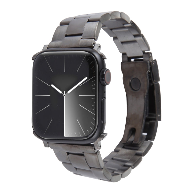 สายรัดนาฬิกาสเตนเลสสตีลแบบเม็ดสาม สำหรับ Apple Watch Series 7 ขนาด 41 มม., สำหรับ Apple Watch Series 7 ขนาด 45 มม., สำหรับ Apple Watch SE ขนาด 40 มม., สำหรับ Apple Watch SE ขนาด 44 มม., สำหรับ Apple Watch Series 6 ขนาด 40 มม.