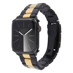 สายรัดนาฬิกาสเตนเลสสตีลแบบเม็ดสาม สำหรับ Apple Watch Series 6 ขนาด 44 มม., สำหรับ Apple Watch Series 5 ขนาด 44 มม., สำหรับ Apple Watch Series 5 ขนาด 40 มม., สำหรับ Apple Watch Series 4 ขนาด 44 มม., สำหรับ Apple Watch Series 4 ขนาด 40 มม.