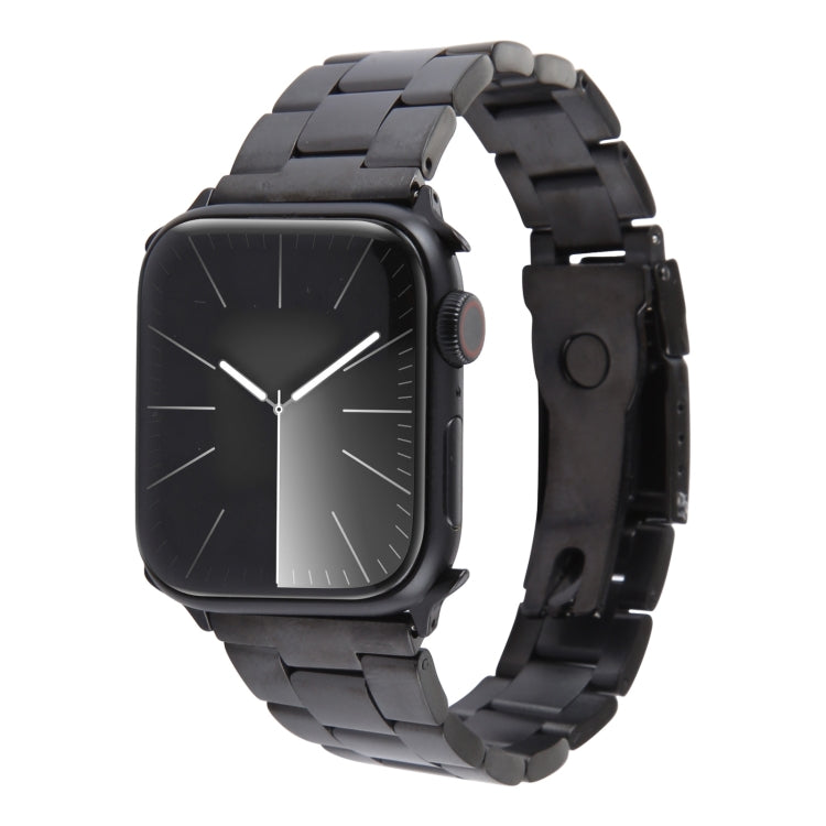 สายรัดนาฬิกาสเตนเลสสตีลแบบเม็ดสาม สำหรับ Apple Watch Series 3 ขนาด 38 มม., สำหรับ Apple Watch Series 3 ขนาด 42 มม., สำหรับ Apple Watch Series 2 ขนาด 42 มม., สำหรับ Apple Watch Series 2 ขนาด 38 มม., สำหรับ Apple Watch ขนาด 42 มม.