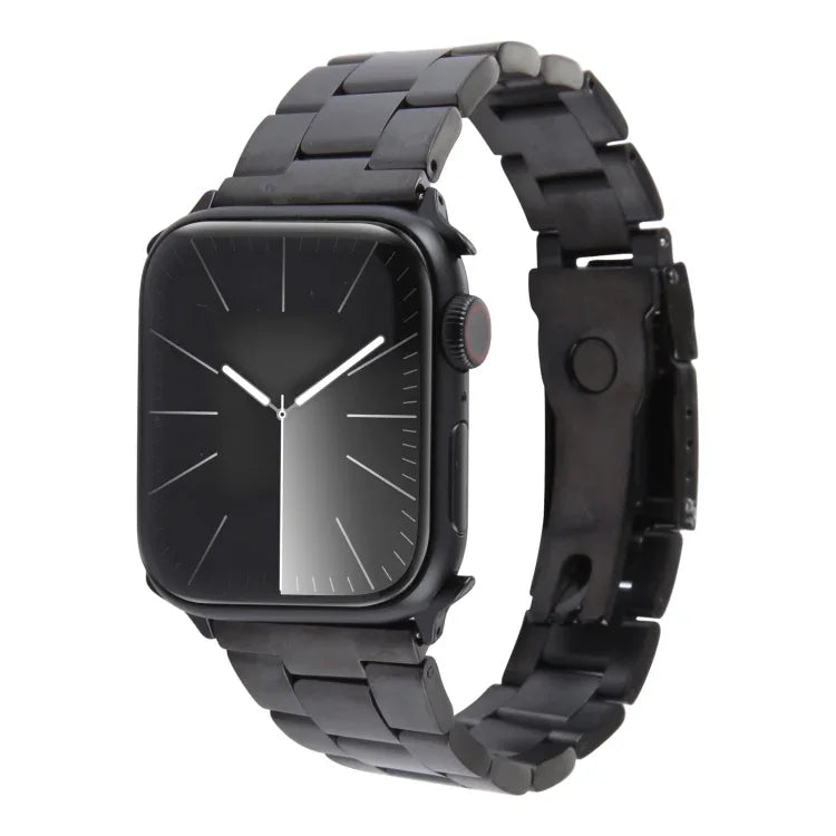 Three-Bead Stainless Steel Watch Band, For Apple Watch 38mm