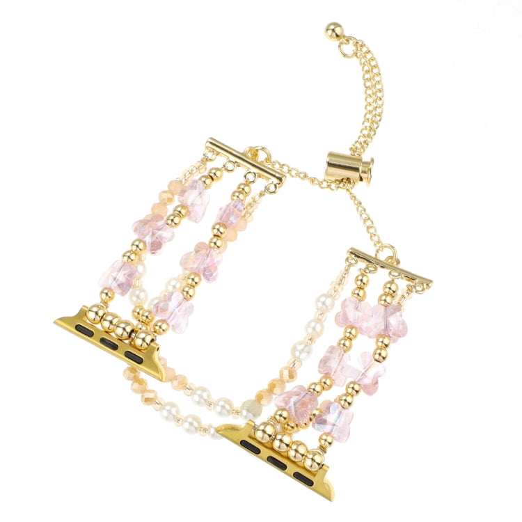 Butterfly Chain Bracelet Metal Watch Band, For Apple Watch SE 2022 44mm, For Apple Watch Series 7 41mm, For Apple Watch Series 7 45mm, For Apple Watch SE 40mm, For Apple Watch SE 44mm, For Apple Watch Series 6 40mm, For Apple Watch Series 6 44mm       ...