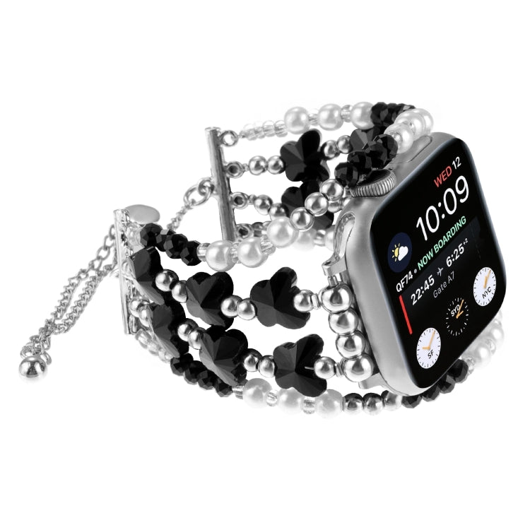 Butterfly Chain Bracelet Metal Watch Band, For Apple Watch SE 2022 44mm, For Apple Watch Series 7 41mm, For Apple Watch Series 7 45mm, For Apple Watch SE 40mm, For Apple Watch SE 44mm, For Apple Watch Series 6 40mm, For Apple Watch Series 6 44mm       ...