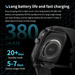 นาฬิกาอัจฉริยะสายซิลิโคน 2.01 นิ้ว รองรับการโทร Bluetooth และการตรวจวัดอัตราการเต้นของหัวใจ / ตรวจน้ำตาลในเลือดแบบไม่รุกราน, สายซิลิโคนสีดำ, สายซิลิโคนสีเหลืองอ่อน