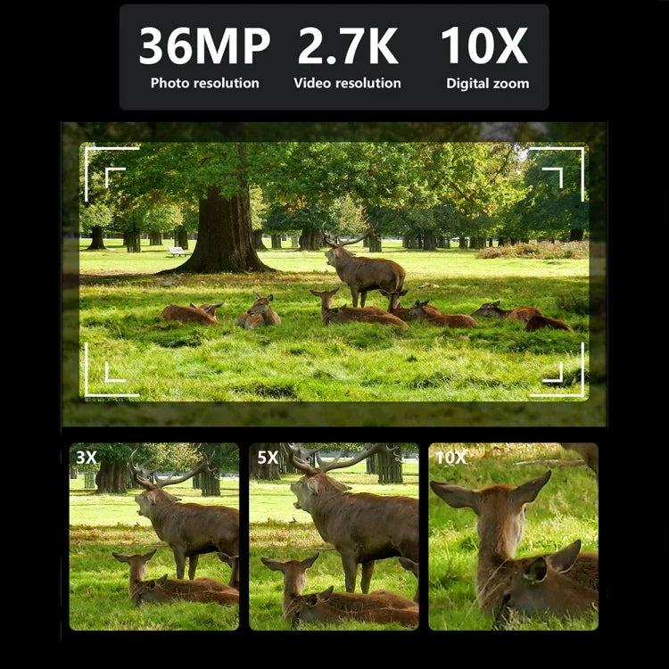 อุปกรณ์กล้องส่องทางไกลกลางแจ้ง NV7000 ความละเอียด 2.7K HD อินฟราเรดสำหรับการล่าในเวลากลางคืน NV7000