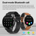 นาฬิกาอัจฉริยะสายซิลิโคน 1.43 นิ้ว รองรับการโทร Bluetooth และ ECG / ตรวจน้ำตาลในเลือดแบบไม่รุกราน, สายซิลิโคนสีดำ, สายซิลิโคนสีเหลืองอ่อน