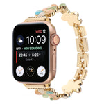 สายรัดนาฬิกาโซ่โลหะผสมสังกะสีรูปดอกไม้ 5 กลีบ สำหรับ Apple Watch 42mm, สำหรับ Apple Watch 38mm