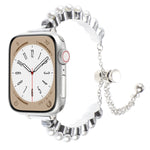 Pearl Bracelet Metal Watch Band, For Apple Watch SE 40mm, For Apple Watch SE 44mm, For Apple Watch Series 6 40mm, For Apple Watch Series 6 44mm, For Apple Watch Series 5 44mm, For Apple Watch Series 5 40mm, For Apple Watch Series 4 44mm                ...