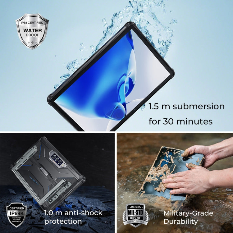 แท็บเล็ตอึด OUKITEL RT7 TITAN 4G Network IP68/IP69K, 10.1 นิ้ว Android 13 MediaTek MT8788 Octa Core รองรับซิมคู่, ปลั๊ก EU, RT7 4G 8GB+256GB