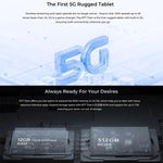 แท็บเล็ตอึด OUKITEL RT7 TITAN 5G Network IP68/IP69K, 10.1 นิ้ว Android 15 MediaTek Dimensity 7050 Octa Core รองรับซิมคู่, ปลั๊ก EU, RT7 5G 12GB+512GB