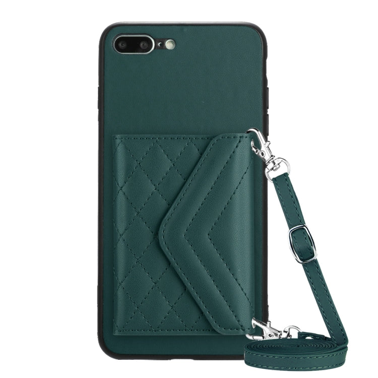 เคสโทรศัพท์แบบกระเป๋าใส่บัตรลายข้าวหลามตัดพร้อมสายคล้องยาวและ RFID สำหรับ iPhone 12 mini, สำหรับ iPhone 11 Pro Max, สำหรับ iPhone 11, สำหรับ iPhone 11 Pro, สำหรับ iPhone XS / X, สำหรับ iPhone XR, สำหรับ iPhone XS Max, สำหรับ iPhone 8 Plus / 7 Plus
