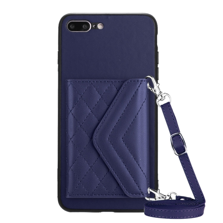 เคสโทรศัพท์แบบกระเป๋าใส่บัตรลายข้าวหลามตัดพร้อมสายคล้องยาวและ RFID สำหรับ iPhone 12 mini, สำหรับ iPhone 11 Pro Max, สำหรับ iPhone 11, สำหรับ iPhone 11 Pro, สำหรับ iPhone XS / X, สำหรับ iPhone XR, สำหรับ iPhone XS Max, สำหรับ iPhone 8 Plus / 7 Plus