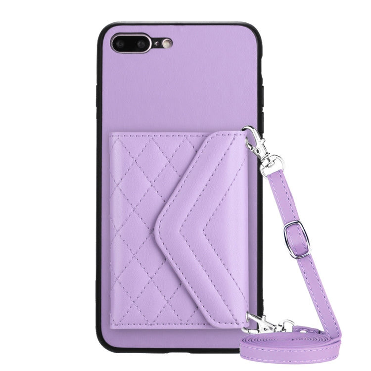 เคสโทรศัพท์แบบกระเป๋าใส่บัตรลายข้าวหลามตัดพร้อมสายคล้องยาวและ RFID สำหรับ iPhone 12 mini, สำหรับ iPhone 11 Pro Max, สำหรับ iPhone 11, สำหรับ iPhone 11 Pro, สำหรับ iPhone XS / X, สำหรับ iPhone XR, สำหรับ iPhone XS Max, สำหรับ iPhone 8 Plus / 7 Plus