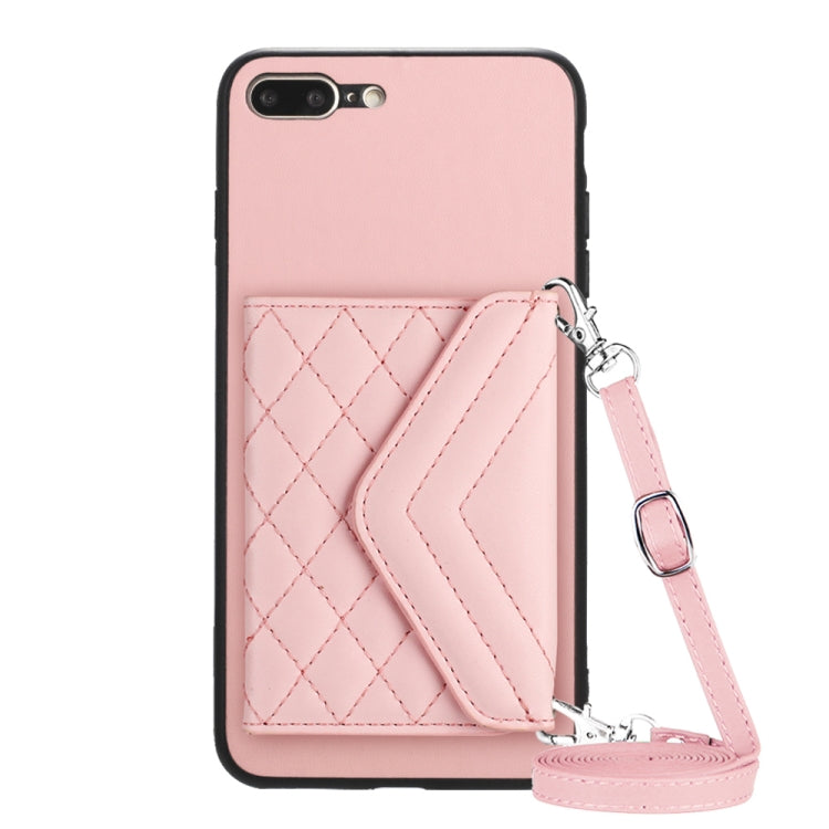 เคสโทรศัพท์แบบกระเป๋าใส่บัตรลายข้าวหลามตัดพร้อมสายคล้องยาวและ RFID สำหรับ iPhone 12 mini, สำหรับ iPhone 11 Pro Max, สำหรับ iPhone 11, สำหรับ iPhone 11 Pro, สำหรับ iPhone XS / X, สำหรับ iPhone XR, สำหรับ iPhone XS Max, สำหรับ iPhone 8 Plus / 7 Plus