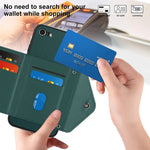 เคสโทรศัพท์แบบกระเป๋าใส่บัตรลายข้าวหลามตัดพร้อมสายคล้องยาวและ RFID สำหรับ iPhone SE 2022 / SE 2020, สำหรับ iPhone 13 Pro Max, สำหรับ iPhone 13 Pro, สำหรับ iPhone 13, สำหรับ iPhone 13 mini, สำหรับ iPhone 12, สำหรับ iPhone 12 Pro Max, สำหรับ iPhone 12 Pro