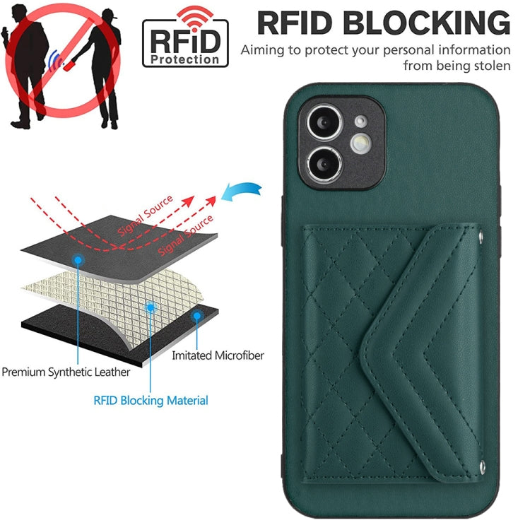 เคสโทรศัพท์แบบกระเป๋าใส่บัตรลายข้าวหลามตัดพร้อมสายคล้องยาวและ RFID สำหรับ iPhone 12 mini, สำหรับ iPhone 11 Pro Max, สำหรับ iPhone 11, สำหรับ iPhone 11 Pro, สำหรับ iPhone XS / X, สำหรับ iPhone XR, สำหรับ iPhone XS Max, สำหรับ iPhone 8 Plus / 7 Plus