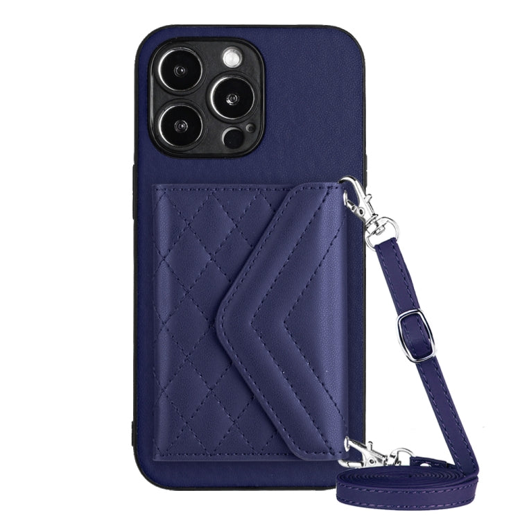 เคสโทรศัพท์แบบกระเป๋าใส่บัตรลายข้าวหลามตัดพร้อมสายคล้องยาวและ RFID สำหรับ iPhone SE 2022 / SE 2020, สำหรับ iPhone 13 Pro Max, สำหรับ iPhone 13 Pro, สำหรับ iPhone 13, สำหรับ iPhone 13 mini, สำหรับ iPhone 12, สำหรับ iPhone 12 Pro Max, สำหรับ iPhone 12 Pro