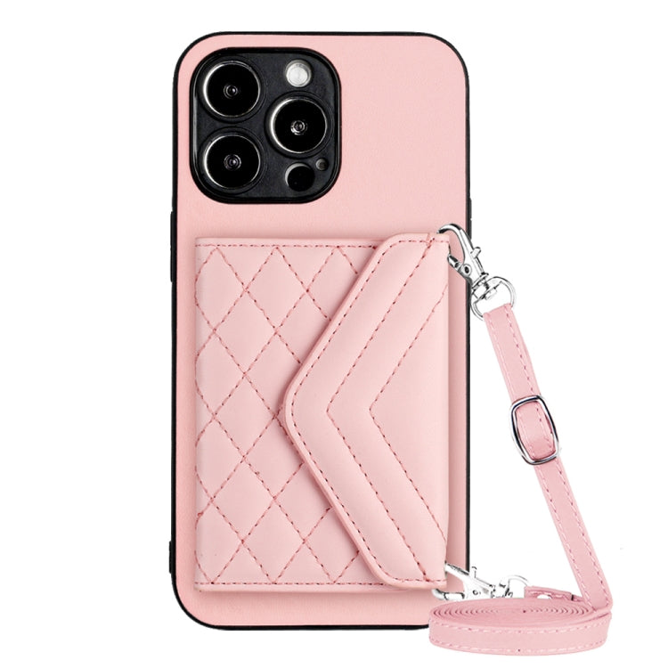 เคสโทรศัพท์แบบกระเป๋าใส่บัตรลายข้าวหลามตัดพร้อมสายคล้องยาวและ RFID สำหรับ iPhone SE 2022 / SE 2020, สำหรับ iPhone 13 Pro Max, สำหรับ iPhone 13 Pro, สำหรับ iPhone 13, สำหรับ iPhone 13 mini, สำหรับ iPhone 12, สำหรับ iPhone 12 Pro Max, สำหรับ iPhone 12 Pro