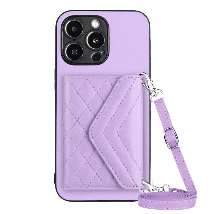 เคสโทรศัพท์แบบกระเป๋าใส่บัตรลายข้าวหลามตัดพร้อมสายคล้องยาวและ RFID สำหรับ iPhone SE 2022 / SE 2020, สำหรับ iPhone 13 Pro Max, สำหรับ iPhone 13 Pro, สำหรับ iPhone 13, สำหรับ iPhone 13 mini, สำหรับ iPhone 12, สำหรับ iPhone 12 Pro Max, สำหรับ iPhone 12 Pro