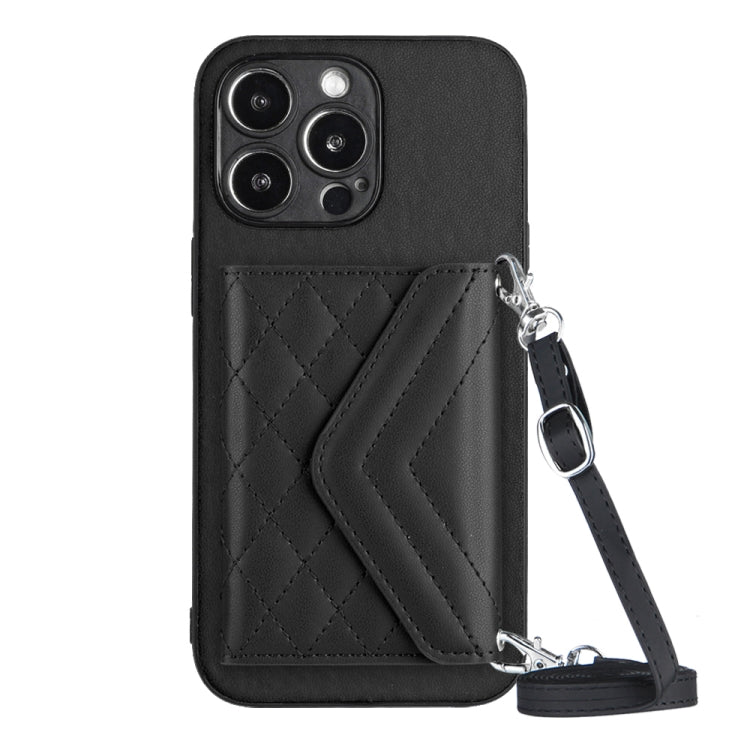 เคสโทรศัพท์แบบกระเป๋าใส่บัตรลายข้าวหลามตัดพร้อมสายคล้องยาวและ RFID สำหรับ iPhone SE 2022 / SE 2020, สำหรับ iPhone 13 Pro Max, สำหรับ iPhone 13 Pro, สำหรับ iPhone 13, สำหรับ iPhone 13 mini, สำหรับ iPhone 12, สำหรับ iPhone 12 Pro Max, สำหรับ iPhone 12 Pro