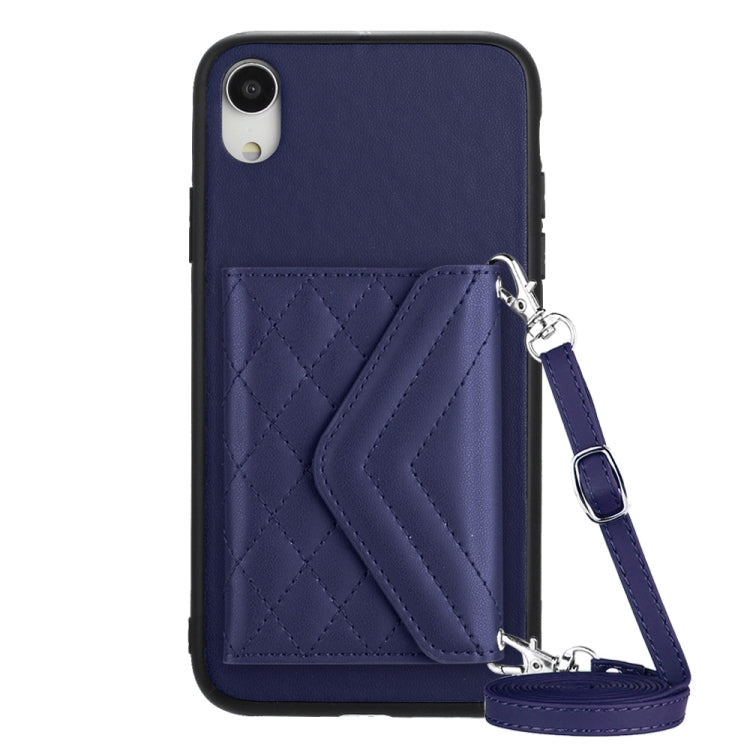 เคสโทรศัพท์แบบกระเป๋าใส่บัตรลายข้าวหลามตัดพร้อมสายคล้องยาวและ RFID สำหรับ iPhone 12 mini, สำหรับ iPhone 11 Pro Max, สำหรับ iPhone 11, สำหรับ iPhone 11 Pro, สำหรับ iPhone XS / X, สำหรับ iPhone XR, สำหรับ iPhone XS Max, สำหรับ iPhone 8 Plus / 7 Plus