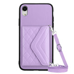 เคสโทรศัพท์แบบกระเป๋าใส่บัตรลายข้าวหลามตัดพร้อมสายคล้องยาวและ RFID สำหรับ iPhone 12 mini, สำหรับ iPhone 11 Pro Max, สำหรับ iPhone 11, สำหรับ iPhone 11 Pro, สำหรับ iPhone XS / X, สำหรับ iPhone XR, สำหรับ iPhone XS Max, สำหรับ iPhone 8 Plus / 7 Plus