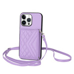 เคสโทรศัพท์แบบกระเป๋าใส่บัตรลายข้าวหลามตัดพร้อมสายคล้องยาวและ RFID สำหรับ iPhone 17 Pro Max, สำหรับ iPhone 17 Pro, สำหรับ iPhone 17, สำหรับ iPhone Air, สำหรับ iPhone 16 Pro Max, สำหรับ iPhone 16 Pro, สำหรับ iPhone 16 Plus, สำหรับ iPhone 16