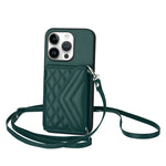 เคสโทรศัพท์แบบกระเป๋าใส่บัตรลายข้าวหลามตัดพร้อมสายคล้องยาวและ RFID สำหรับ iPhone 17 Pro Max, สำหรับ iPhone 17 Pro, สำหรับ iPhone 17, สำหรับ iPhone Air, สำหรับ iPhone 16 Pro Max, สำหรับ iPhone 16 Pro, สำหรับ iPhone 16 Plus, สำหรับ iPhone 16