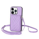 เคสโทรศัพท์แบบกระเป๋าใส่บัตรลายข้าวหลามตัดพร้อมสายคล้องยาวและ RFID สำหรับ iPhone 17 Pro Max, สำหรับ iPhone 17 Pro, สำหรับ iPhone 17, สำหรับ iPhone Air, สำหรับ iPhone 16 Pro Max, สำหรับ iPhone 16 Pro, สำหรับ iPhone 16 Plus, สำหรับ iPhone 16